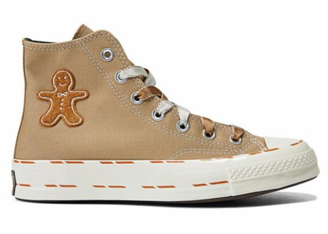 Sneakerek és cipők Converse Chuck Taylor All Star 70 Hi Christmas Pack "Gingerbread Man Khaki" Barna | A04282C