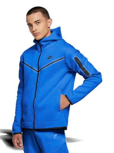 Sweatshirt Nike Sportswear Tech Fleece M Full-Zip Hoodie Kék | CU4489-480