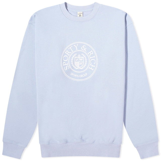 Pulóver Sporty & Rich Conneticut Crest Crew Sweat Orgona | CRAW2341PW