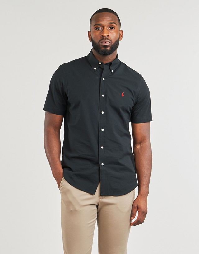 Ing Polo by Ralph Lauren Short sleeved Shirt Fekete | 710867700001