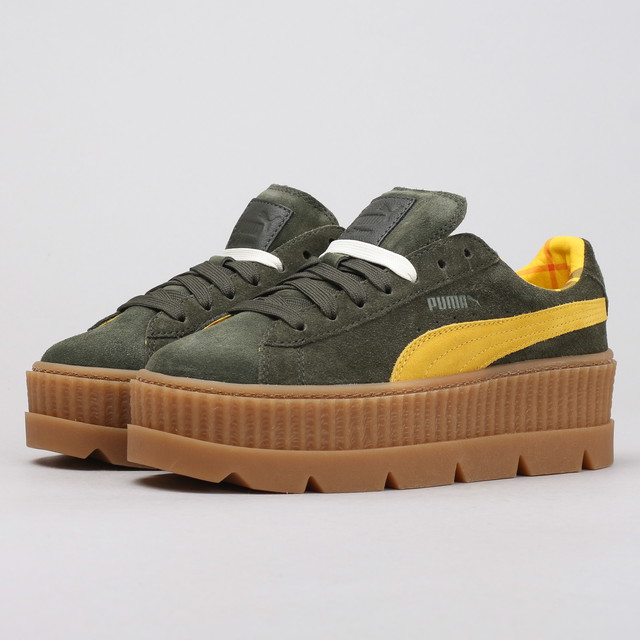 Sneakerek és cipők Puma Cleated CreeperSuede Wn's rosin - lemon - vanilla ice Szürke | 366268 01