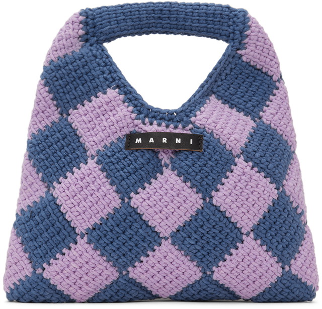 Kézitáskák Marni Diamond Crochet Bag Orgona | M00995-M00RP