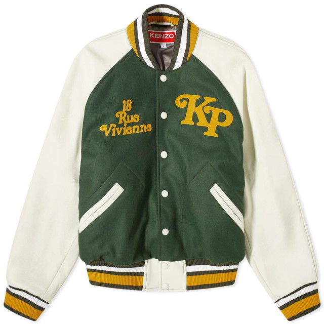 Dzsekik KENZO Verdy x Varsity Jacket Zöld | FE58BL1459OH-51