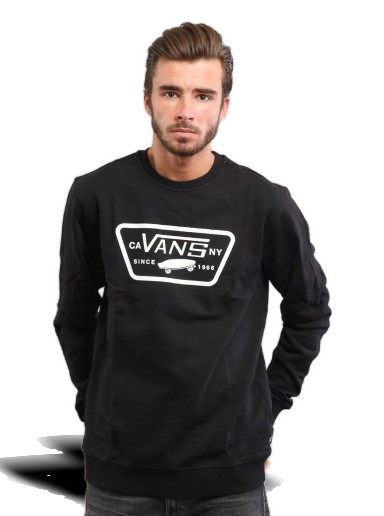 Sweatshirt Vans Full Patch Crew Fekete | VN0A45CIBLK1