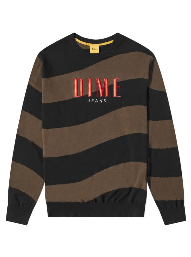 Wave Striped Crewneck