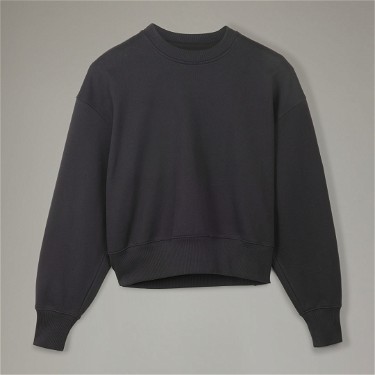 Sweatshirt Y-3 Organic Cotton Terry Boxy Crew Sweatshirt Fekete | H44791, 5
