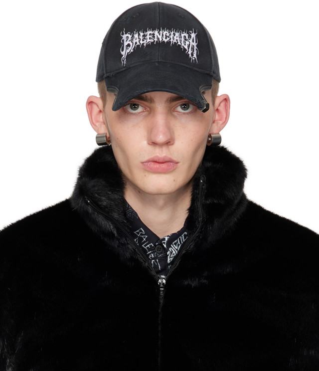 Kupakok Balenciaga DIY Metal Outline Cap Fekete | 771963-410B2-1702