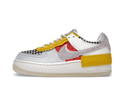 Sneakerek és cipők Nike Air Force 1 Low Shadow Multi Print Houndstooth W Sárga | DM8076-100