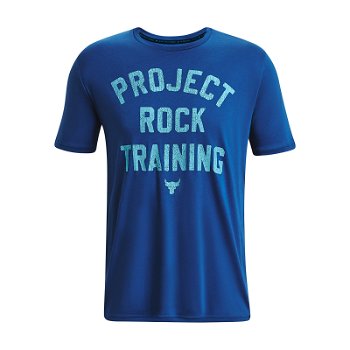 Under Armour Project Rock Training Ss Blue 1376891-471