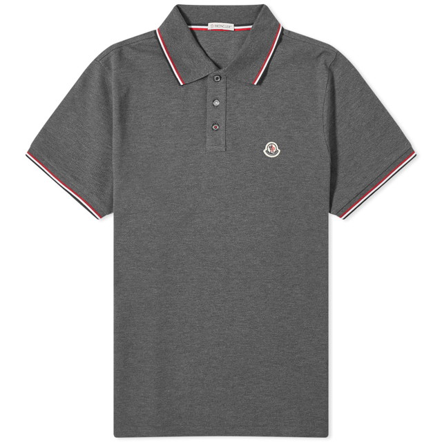 Pólóingek Moncler Men's Classic Logo Polo Dark Grey Szürke | 8A703-00-84556-989