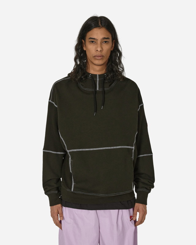 Sweatshirt Cav Empt Wide Rib Cut Heavy Hooded Sweatshirt Black Fekete | CES25CS16 BLK