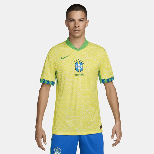 Sportmezek Nike Dri-FIT Replica Brazil 2024/25 Stadium Sárga | FJ4284-706