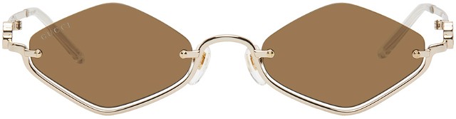 Napszemüveg Gucci Gold Geometric Sunglasses Fémes | GG1604S-002