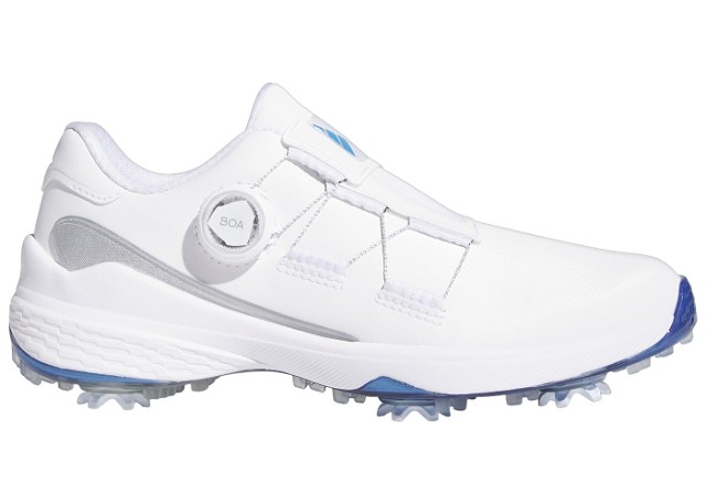 Sneakerek és cipők adidas Performance ZG23 BOA Golf Cloud White Blue Fusion Met. Silver Metallic Fehér | GZ2171