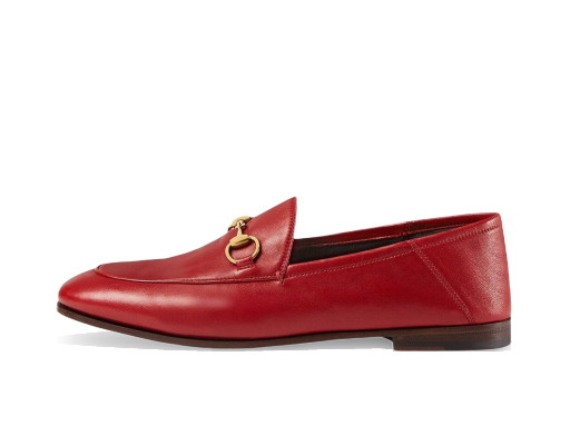 Sneakerek és cipők Gucci Horsebit Slip On Loafer 'Red' Leather 
Piros | _414998 DLC00