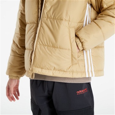 Puff dzsekik adidas Originals Hooded Puffer Bézs | H13556, 2