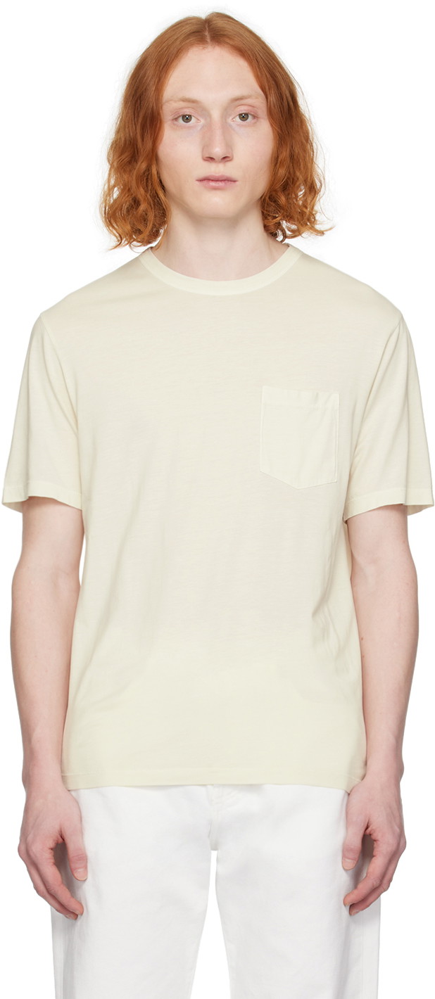 Póló Officine Générale Pocket T-Shirt "Off-White" Fehér | S24MTEE214