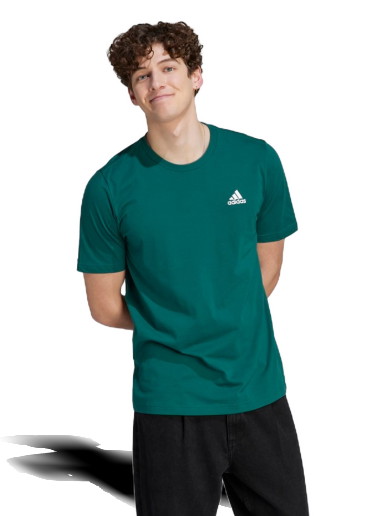 Póló adidas Originals Essentials Single Jersey Embroidered Small Logo Tee Zöld | IJ6111