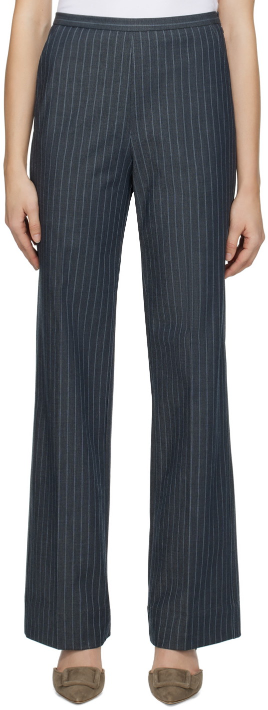 Nadrág GANNI Striped Trousers Szürke | F8674