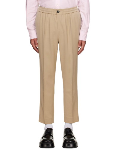 Nadrág AMI Elasticized Trousers Bézs | HTR206.VI0007