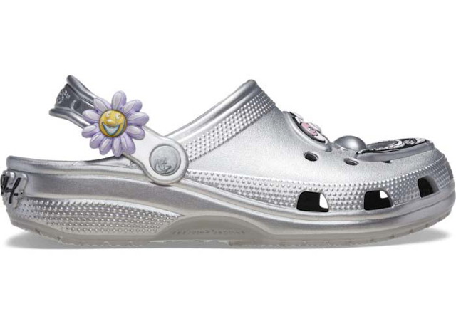 Sneakerek és cipők Crocs Kenny Scharf x Classic Clog Silver Fémes | 209487
