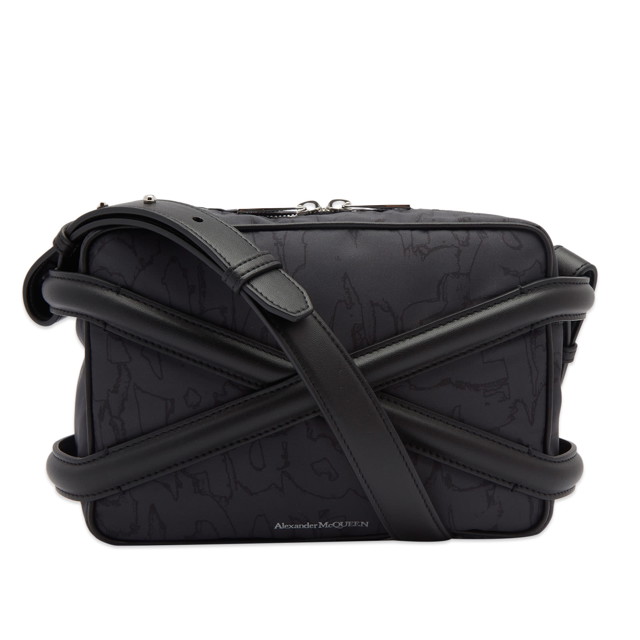 Deréktáskák Alexander McQueen Harness Camera Bag Fekete | 7262921AAQ0-1000