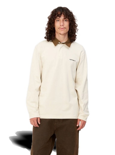 L/S Cord Rugby Polo "Natural / H Brown / Black"