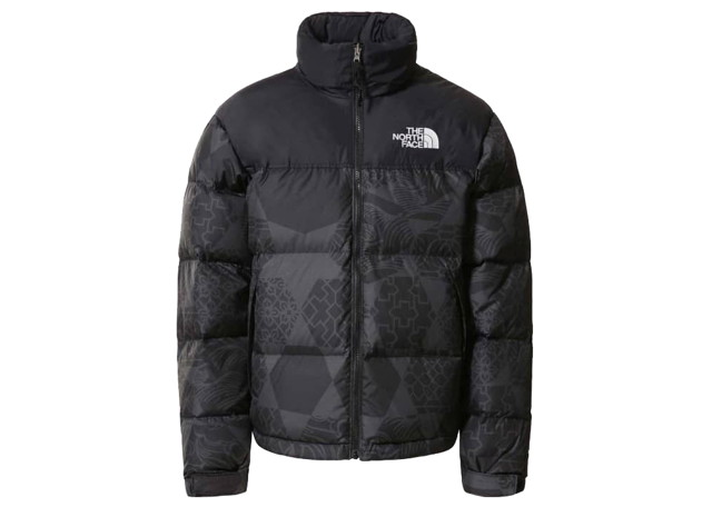 Puff dzsekik The North Face 1996 Retro Nuptse IC Geo Tonal Print Black Fekete | NF0A5IX43H3