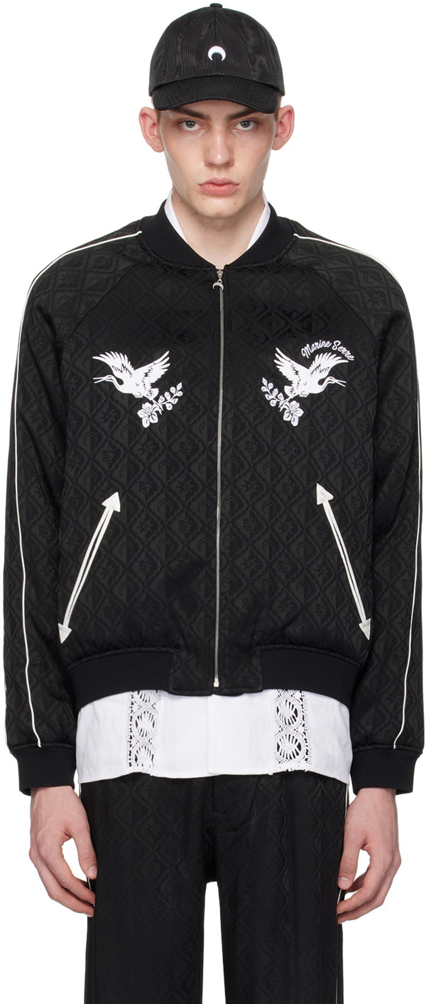 Jacquard Viscose Bomber Jacket