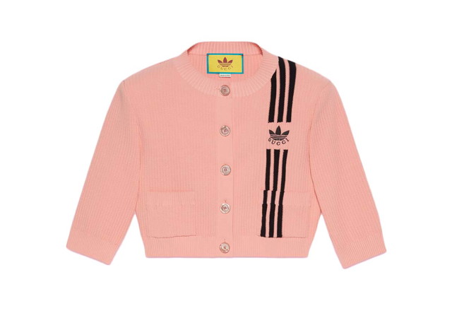 Pulóver Gucci adidas x Cropped Cardigan Pink Rózsaszín | 693785 XKCDQ 5951