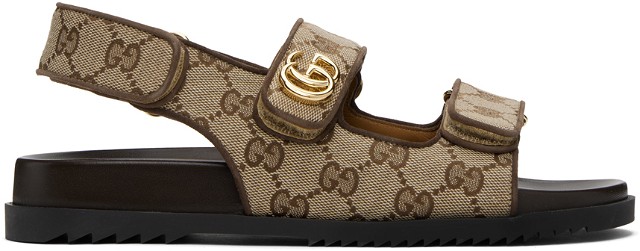 Sneakerek és cipők Gucci Double G Sandals "Beige" Bézs | 771575 G1730