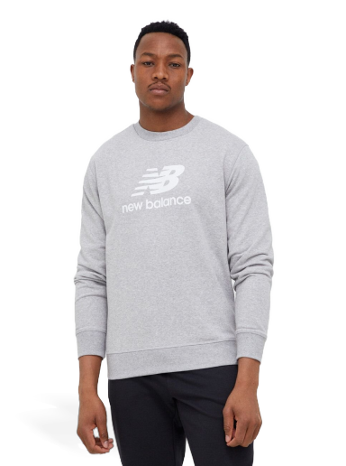 Sweatshirt New Balance Essentials Stacked Logo French Terry Crewneck Szürke | MT31538AG
