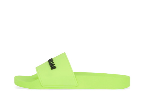 Sneakerek és cipők Balenciaga Pool Slide Fluo Yellow Zöld | 565826W1S827321