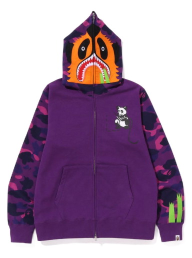 Sweatshirt BAPE Color Camo Panda Full Zip Hoodie Orgona | 1J20-115-004