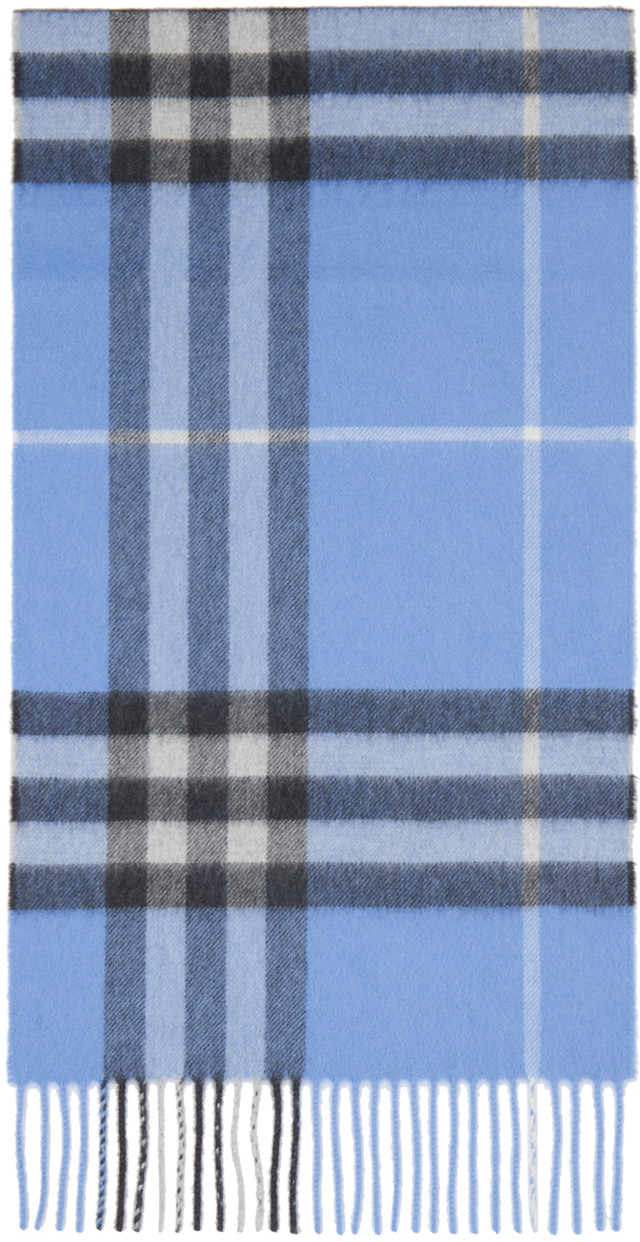 Sálak és kendők Burberry Classic Check Scarf Blue Kék | 8065041