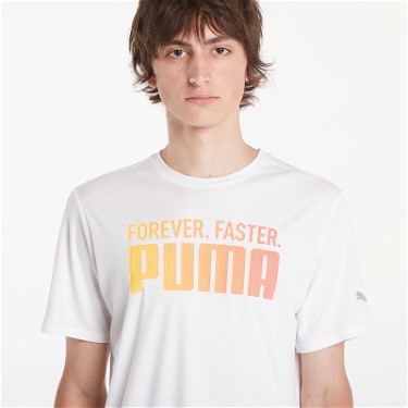 Póló Puma Run Favorties Forever Faster Tee M White Fehér | 52614602, 3
