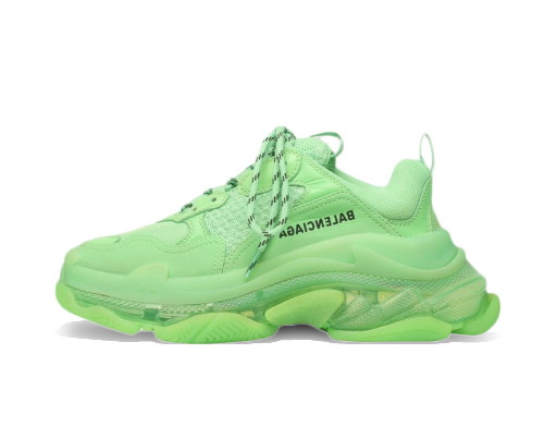 Sneakerek és cipők Balenciaga Triple S Soft Neon Green Clear Sole W Zöld | 544351W2CF13801