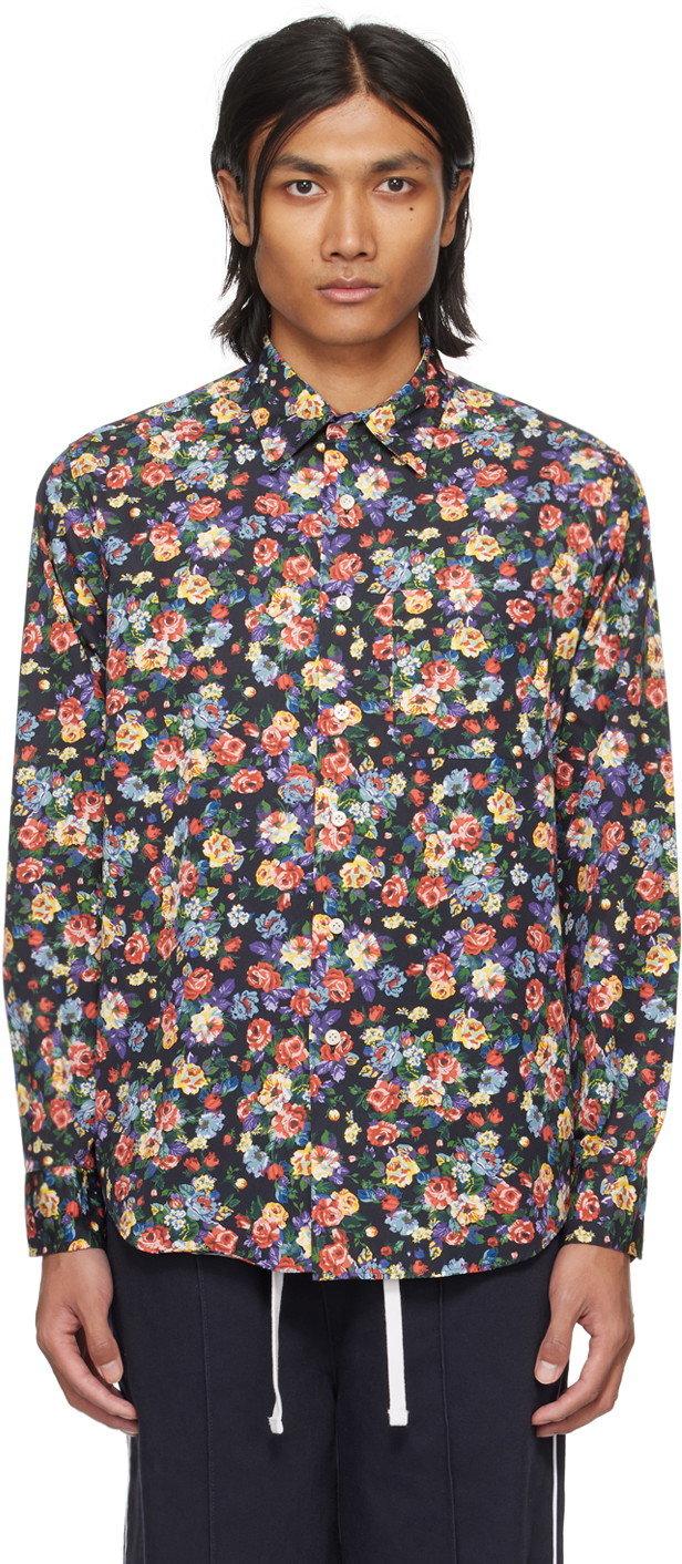 Ing Noah The Cure Floral Shirt Fekete | S108FW23