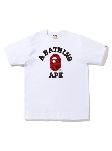 Póló BAPE Color Camo College Tee Fehér | 1I80-110-012