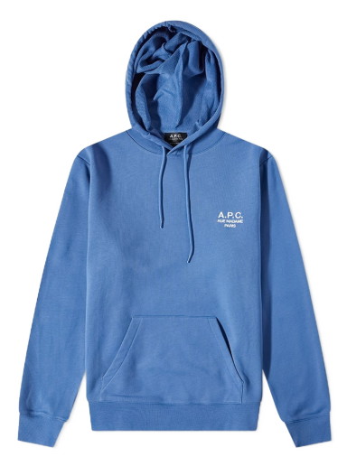 Sweatshirt A.P.C. A.P.C Marvin Embroidered Logo Hoody Kék | COEZD-H27733-IAH