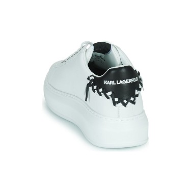 Sneakerek és cipők KARL LAGERFELD KAPRI Whipstitch Lo Lace Fehér | KL62572-010, 4