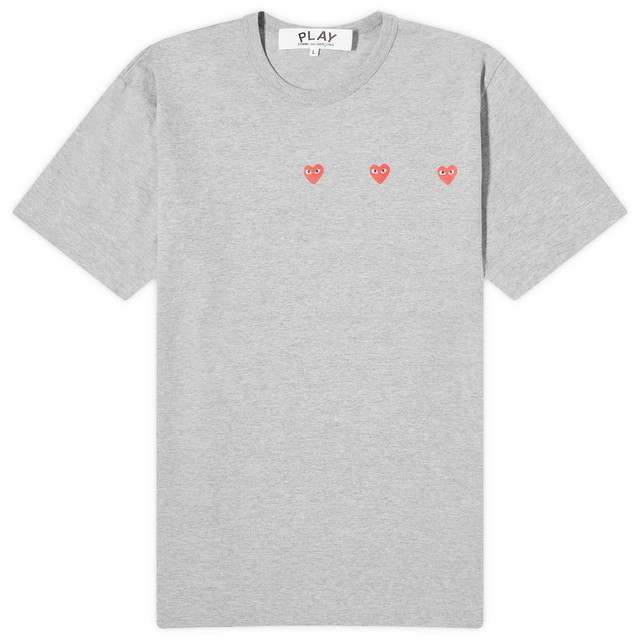 Póló Comme des Garçons Play Men's 3 Heart Szürke | P1T337-2