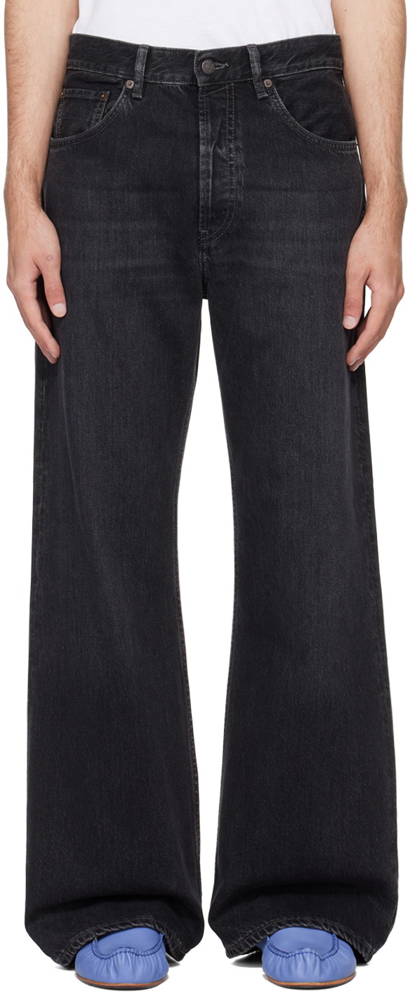 Farmer Acne Studios Loose-Fit Jeans Fekete | B00363-