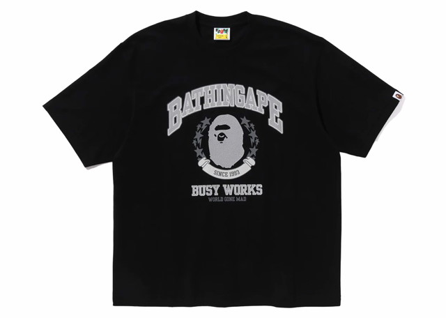 Póló BAPE BAPE Bathing Ape Relaxed Fit Tee Black Fekete | 1K30-110-335