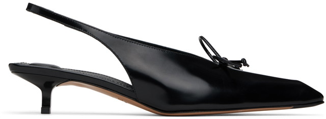 Sneakerek és cipők Jacquemus Les Sculptures 'Les slingbacks Cubisto basses' Heels "Black" Fekete | 24E241FO138-4036