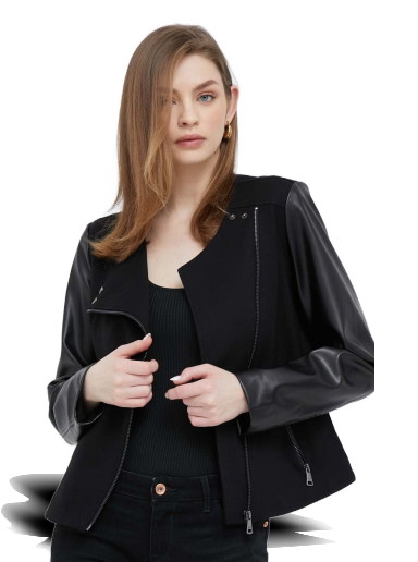 Dzsekik DKNY Moto Jacket Fekete | P3ACTQBZ