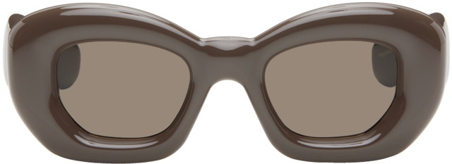 Napszemüveg Loewe Inflated Butterfly Sunglasses Barna | LW40117I@4748E