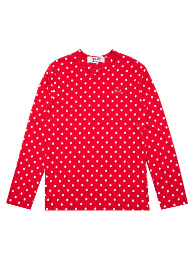 Póló Comme des Garçons Play Polka Dot T-Shirt 
Piros | AZ T166 051 3