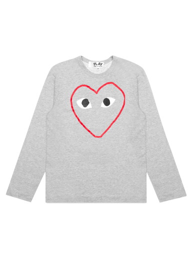 Póló Comme des Garçons Play Red Heart Sketch T-Shirt Szürke | AZ T270 051 1
