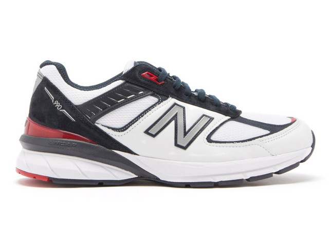 Sneakerek és cipők New Balance 990v5 Carbon Team Red Fehér | M990NL5